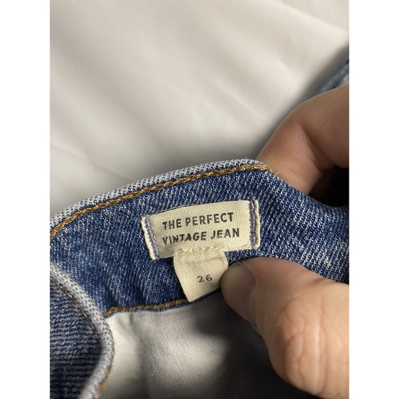 Madewell Womens Sz 26 Blue The Perfect Vintage Jean Straight Denim High Rise - Picture 4 of 4